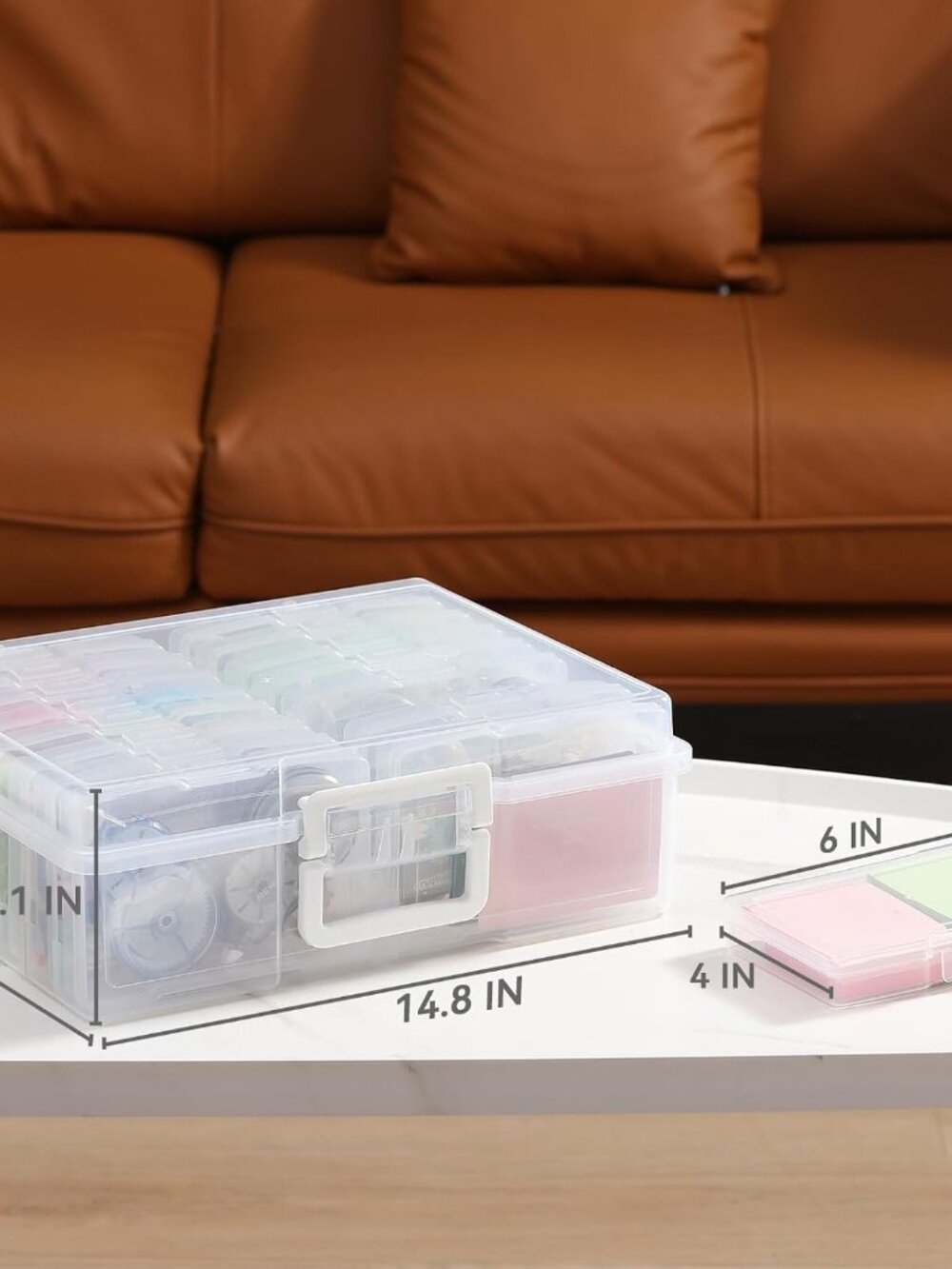 Photo Storage Box and 16 Inner 4" x 6" Photo Storage Containers - Picture 3 of 8
